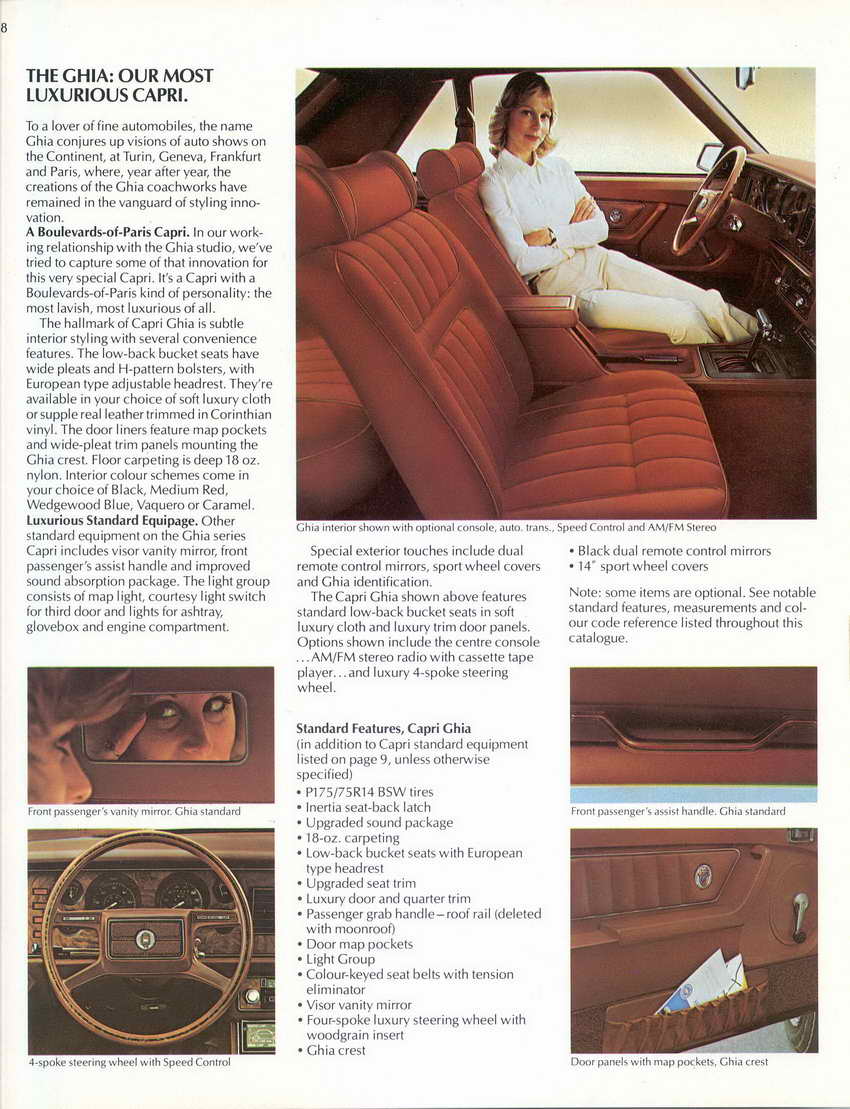 1980 Mercury Capri Canadian Brochure Page 1